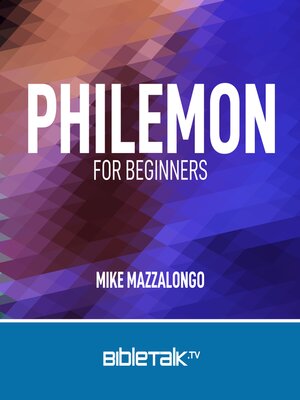 cover image of Philemon for Beginners